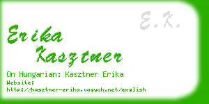 erika kasztner business card
